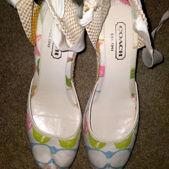 Coach purse and matching wedge sandals - Picture 6 of 12